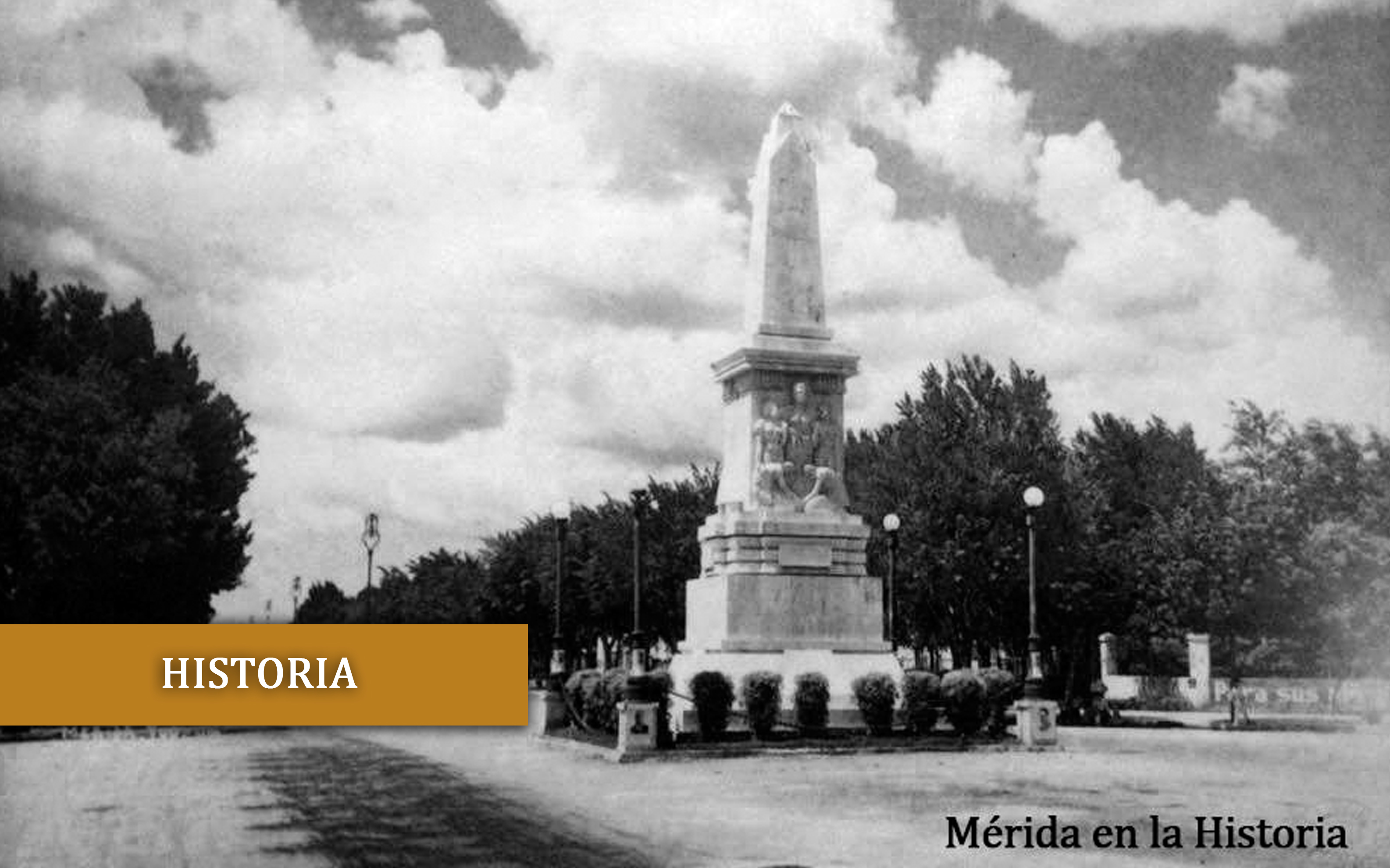 El Monumento a Felipe Carrillo Puerto en los años treinta.